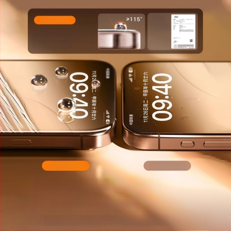 Προστατευτικό οθόνης από γυαλί για iPhone 16 — πλήρες κάλυμμα, ευκρίνεια HD, ανθεκτικό στις γρατσουνιές, αντι-δακτυλικά αποτυπώματα, φίλτρο μπλε φωτός