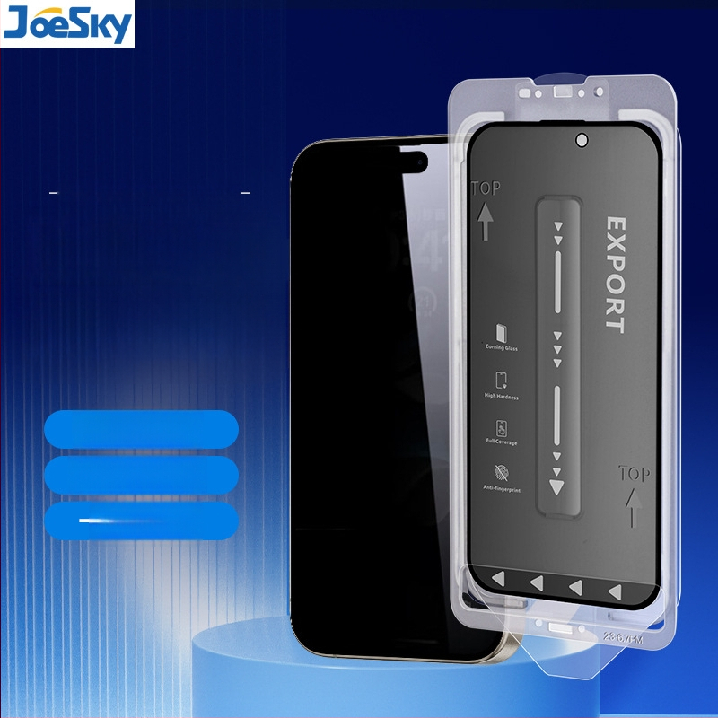 Προστατευτικό οθόνης από tempered glass για iPhone – Anti-Ιδιωτικότητας, Πλήρες HD σε ολόκληρη την οθόνη, 0,33 mm, Εμπρός φιλμ, Ανεκτικό στη σκόνη
