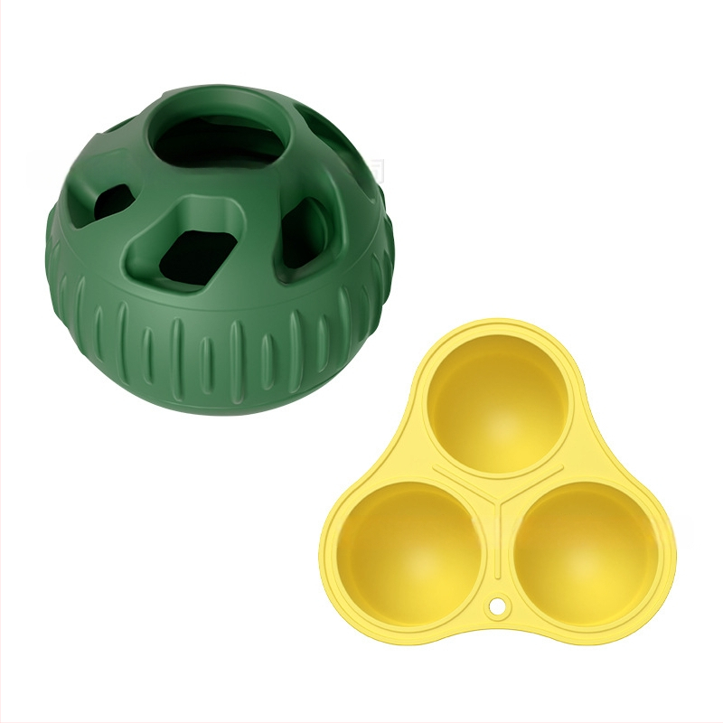Σιλικόνου δάγκωμα και ταΐσμού παιχνίδι σκύλου με μπάλα διαρροής φαγητού, μάρκα Enjoy the movement