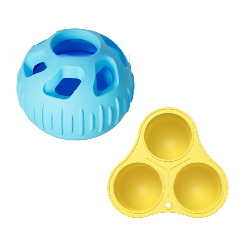 Σιλικόνου δάγκωμα και ταΐσμού παιχνίδι σκύλου με μπάλα διαρροής φαγητού, μάρκα Enjoy the movement