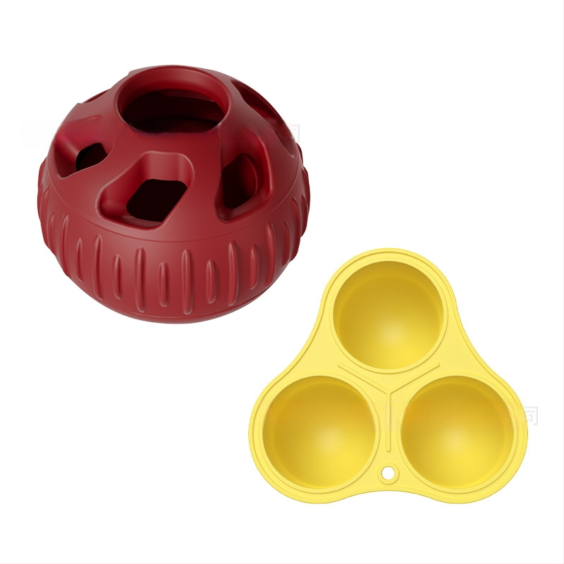 Σιλικόνου δάγκωμα και ταΐσμού παιχνίδι σκύλου με μπάλα διαρροής φαγητού, μάρκα Enjoy the movement