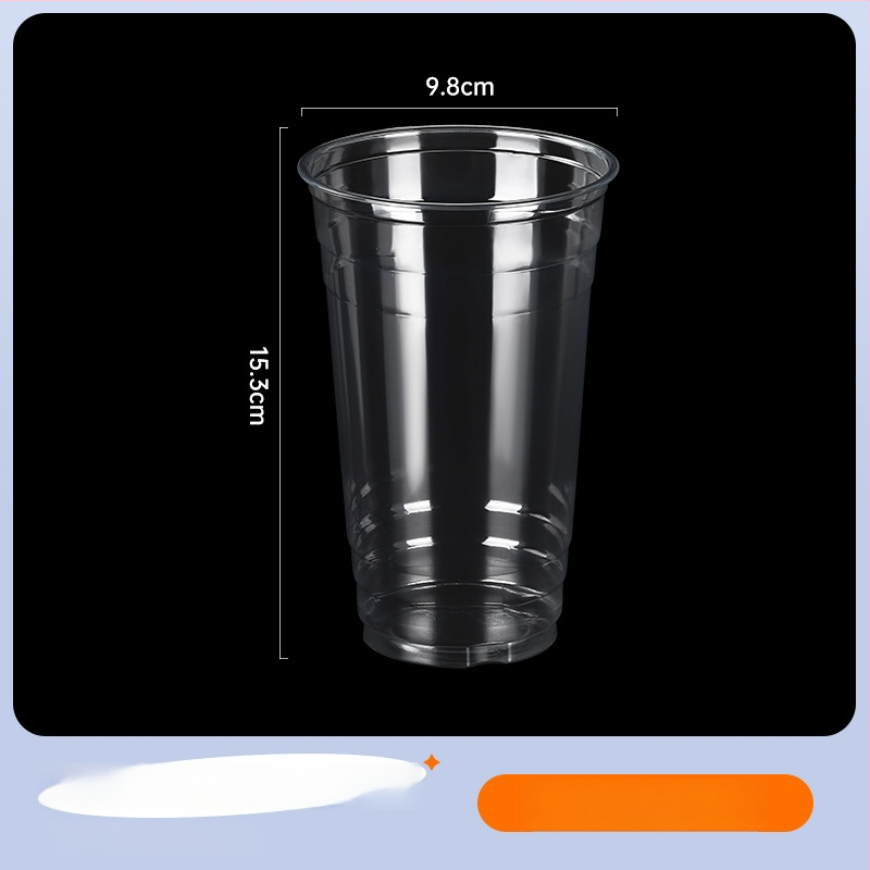 Egyszer használatos PET pohár kávéhoz és tejes teához, átlátszó, fedéllel, 500 ml