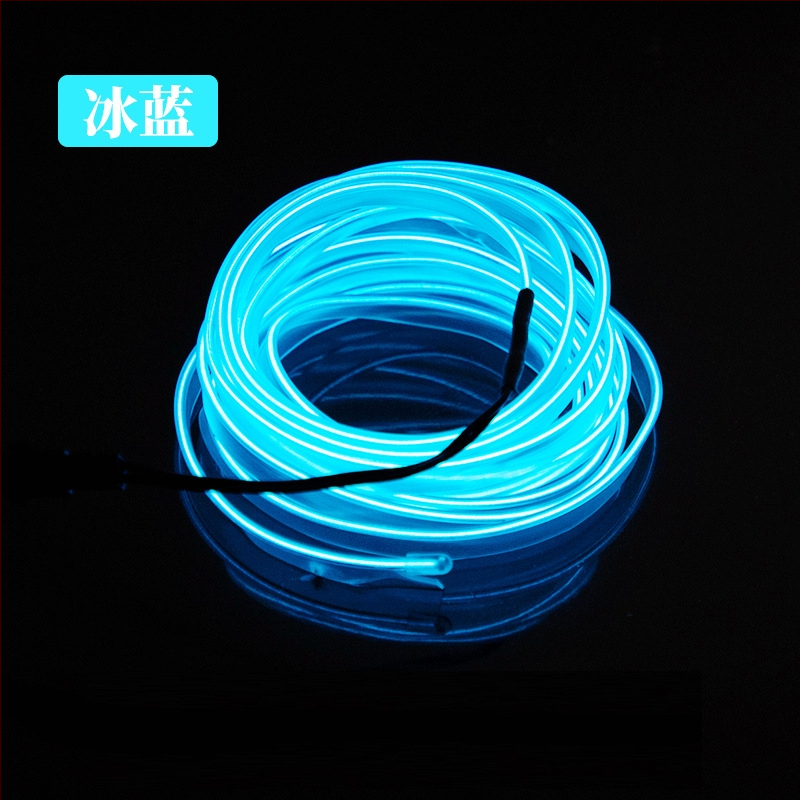 LED vnútorné ambientné svetlo do auta s EL materiálom, studené svetlo, IP67, 3W, 3-12V