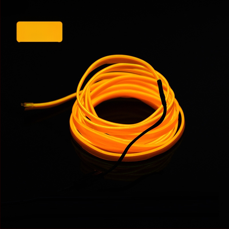 LED vnútorné ambientné svetlo do auta s EL materiálom, studené svetlo, IP67, 3W, 3-12V