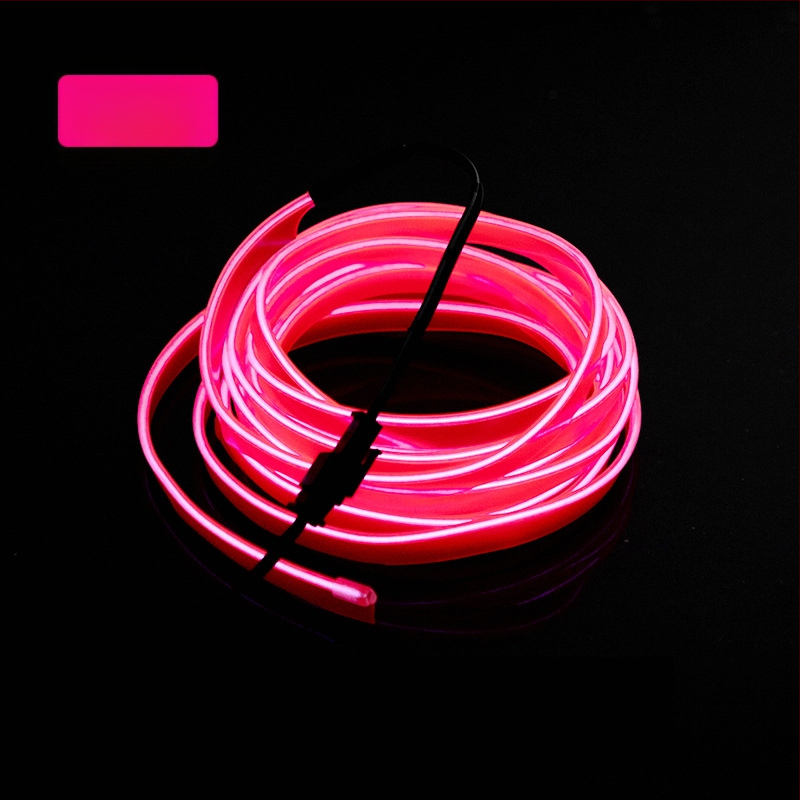 LED vnútorné ambientné svetlo do auta s EL materiálom, studené svetlo, IP67, 3W, 3-12V