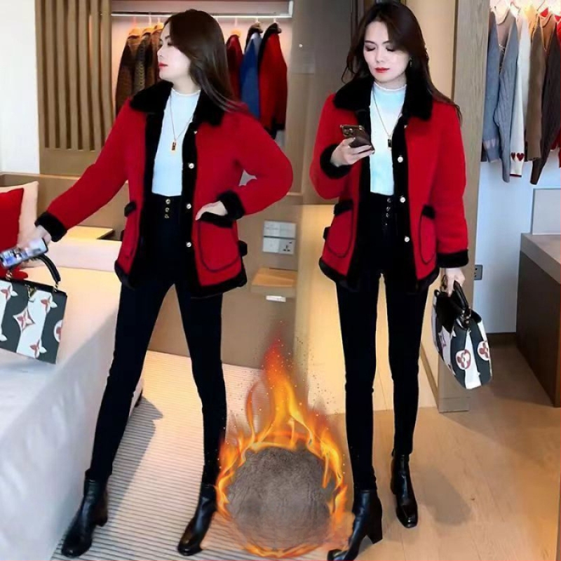 Női akril szálból készült kabát (95%+), extrán hosszú ujjú, hosszú sziluett, halter nyakú