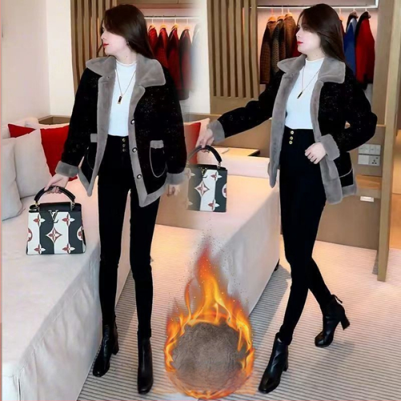 Női akril szálból készült kabát (95%+), extrán hosszú ujjú, hosszú sziluett, halter nyakú