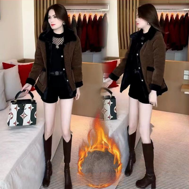 Női akril szálból készült kabát (95%+), extrán hosszú ujjú, hosszú sziluett, halter nyakú