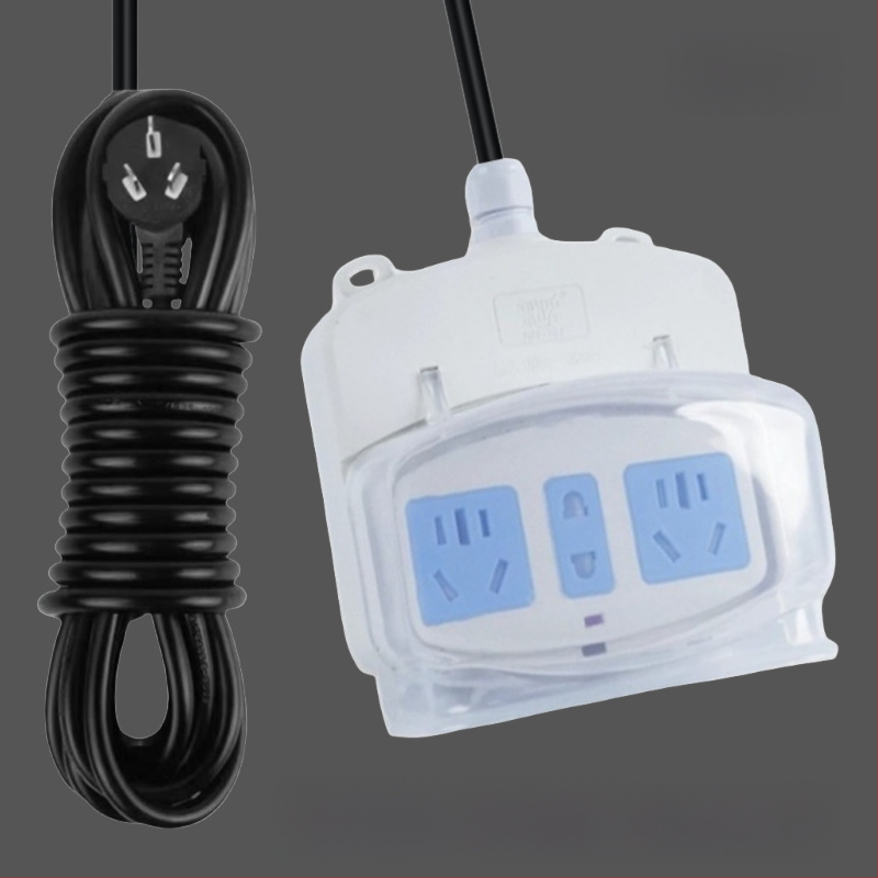 Εξωτερικός αδιάβροχος διανομέας ρεύματος μπάνιου με κάλυμμα προστασίας και πρίζα για θερμαντήρα νερού και έξυπνο καπάκι τουαλέτας (Μάρκα: Resistant to cattle; Μετατροπή: Ναι)