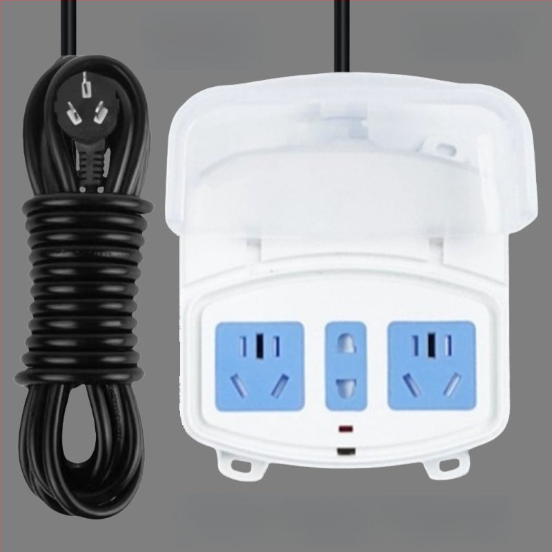 Εξωτερικός αδιάβροχος διανομέας ρεύματος μπάνιου με κάλυμμα προστασίας και πρίζα για θερμαντήρα νερού και έξυπνο καπάκι τουαλέτας (Μάρκα: Resistant to cattle; Μετατροπή: Ναι)