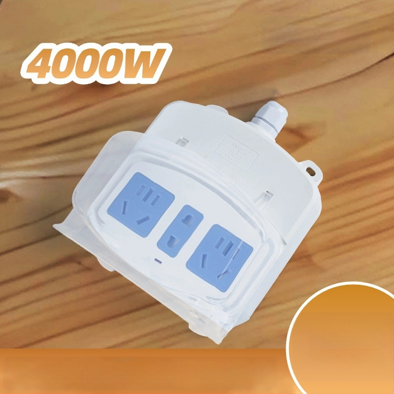 Εξωτερικός αδιάβροχος διανομέας ρεύματος μπάνιου με κάλυμμα προστασίας και πρίζα για θερμαντήρα νερού και έξυπνο καπάκι τουαλέτας (Μάρκα: Resistant to cattle; Μετατροπή: Ναι)