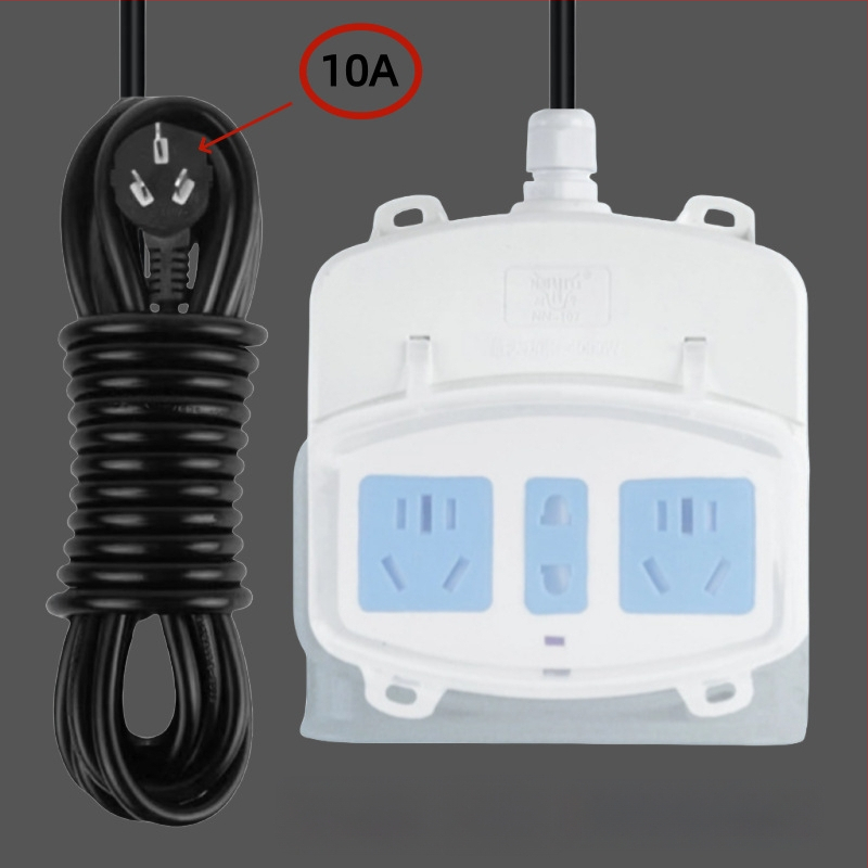 Εξωτερικός αδιάβροχος διανομέας ρεύματος μπάνιου με κάλυμμα προστασίας και πρίζα για θερμαντήρα νερού και έξυπνο καπάκι τουαλέτας (Μάρκα: Resistant to cattle; Μετατροπή: Ναι)