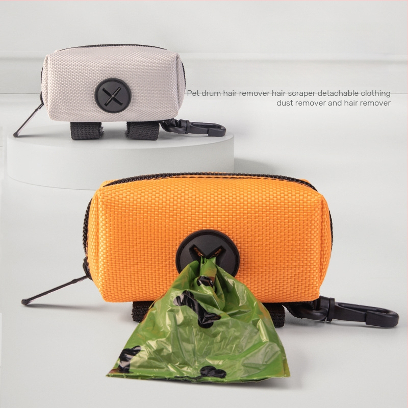 Geantă de depozitare pentru pungile de gunoi ale animalelor de companie, poliester, model: Solid, duritate medie spre moale