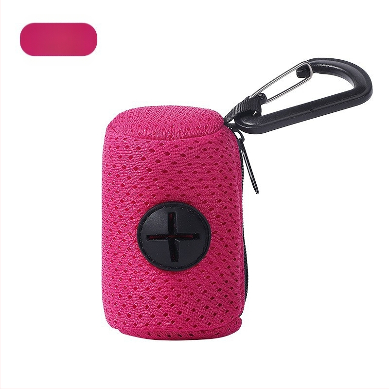 Geantă de depozitare pentru pungile de gunoi ale animalelor de companie, poliester, model: Solid, duritate medie spre moale