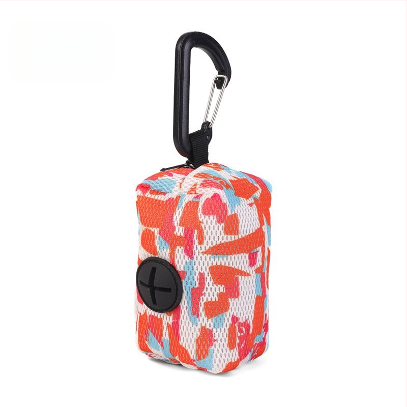 Geantă de depozitare pentru pungile de gunoi ale animalelor de companie, poliester, model: Solid, duritate medie spre moale