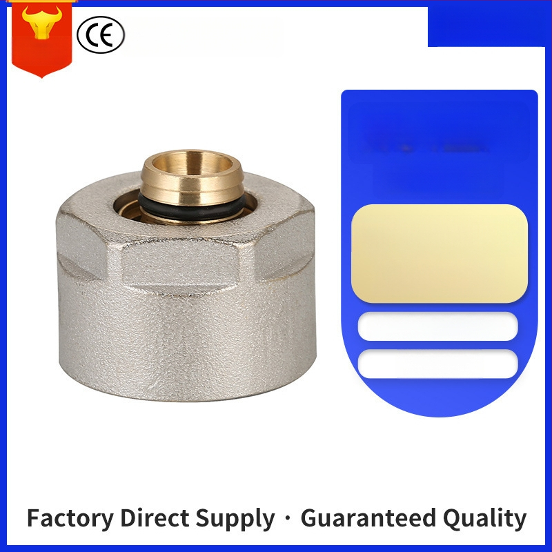 Адаптер за разпределител за подово отопление и климатизация, месинг, модел L10-b, универсален тип