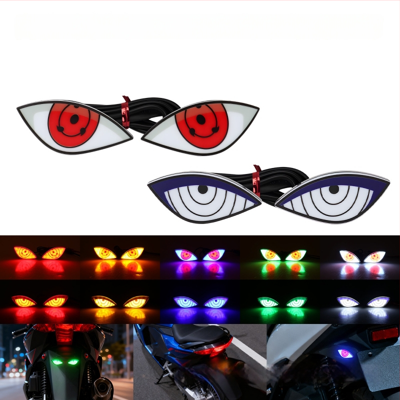 LED zadné svetlo - Diabolské oko a Oko orla, DRL176/DRL177, 12V, Univerzálne pre motocykle