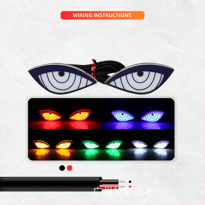 LED zadné svetlo - Diabolské oko a Oko orla, DRL176/DRL177, 12V, Univerzálne pre motocykle