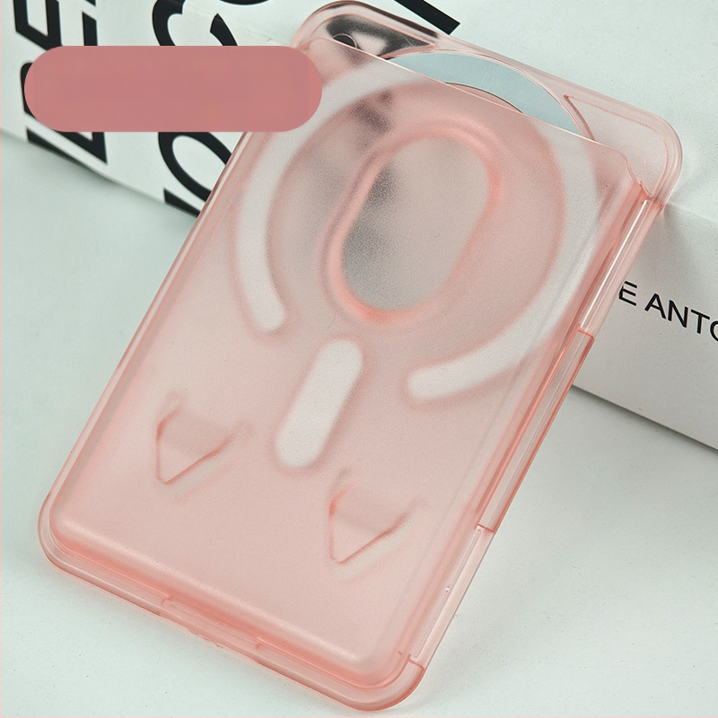 Mágneses kártyatartó iPhone 16-höz – matt PC keményhéj, logó testreszabás, mágneses hátoldali matrica