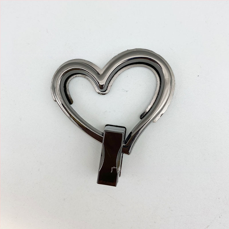Κλειδαριά σχήματος καρδιάς με περιστροφή για τσάντες - Μοντέλο 659, Κράμα ψευδαργύρου, New Beauty
