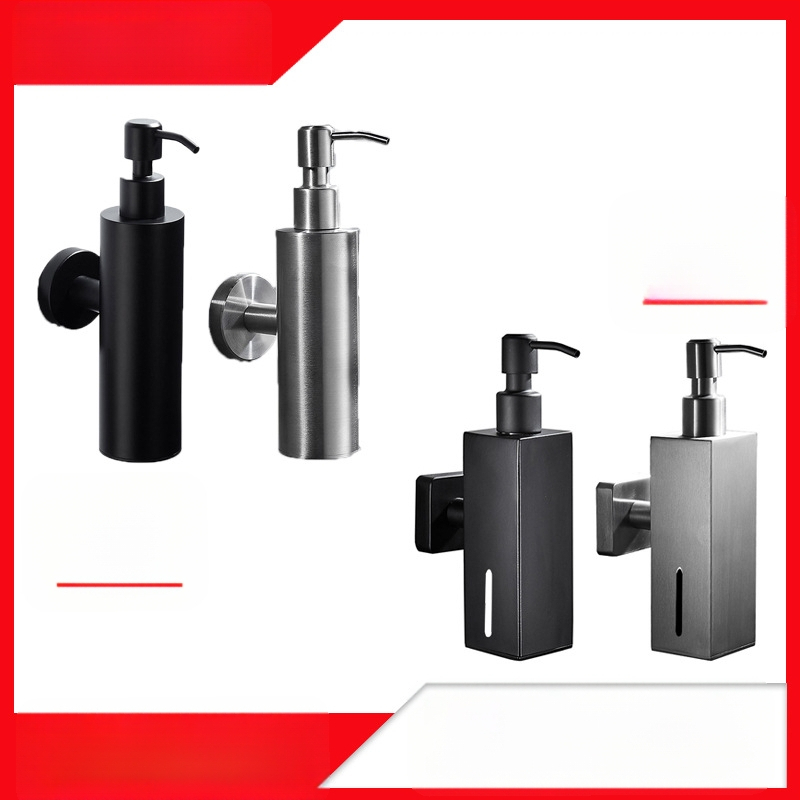 Δοχείο σαπουνιού από ανοξείδωτο ατσάλι, τοίχου χωρίς διάτρηση, χειροκίνητη άντληση, μοντέρνο στυλ, 350 g