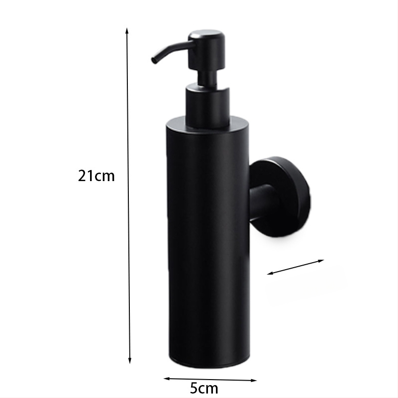 Δοχείο σαπουνιού από ανοξείδωτο ατσάλι, τοίχου χωρίς διάτρηση, χειροκίνητη άντληση, μοντέρνο στυλ, 350 g