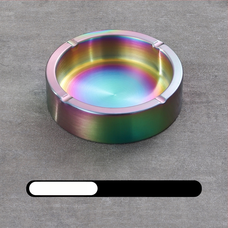 Пепелник от дебела неръждаема стомана, с персонализирано лого, за интернет кафе, барове и домашна употреба, ветроустойчив и удароустойчив