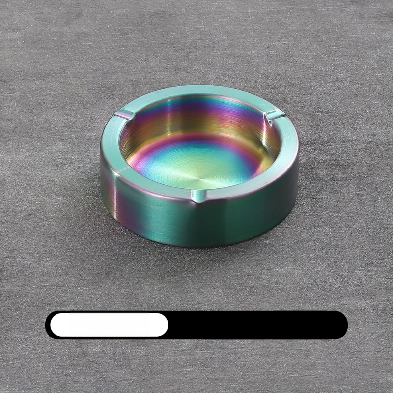 Пепелник от дебела неръждаема стомана, с персонализирано лого, за интернет кафе, барове и домашна употреба, ветроустойчив и удароустойчив