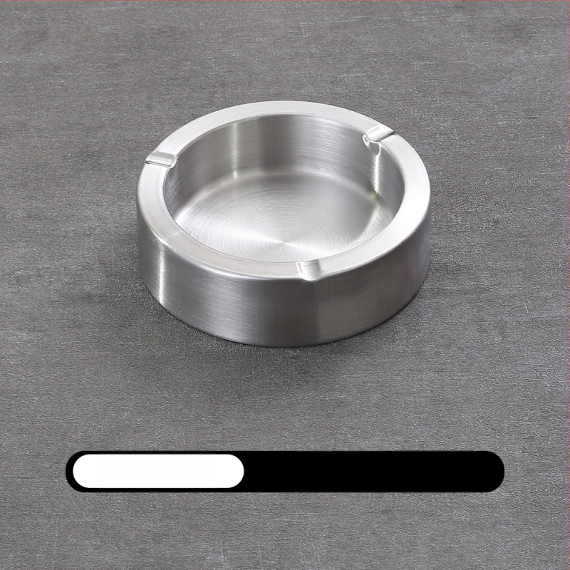 Пепелник от дебела неръждаема стомана, с персонализирано лого, за интернет кафе, барове и домашна употреба, ветроустойчив и удароустойчив