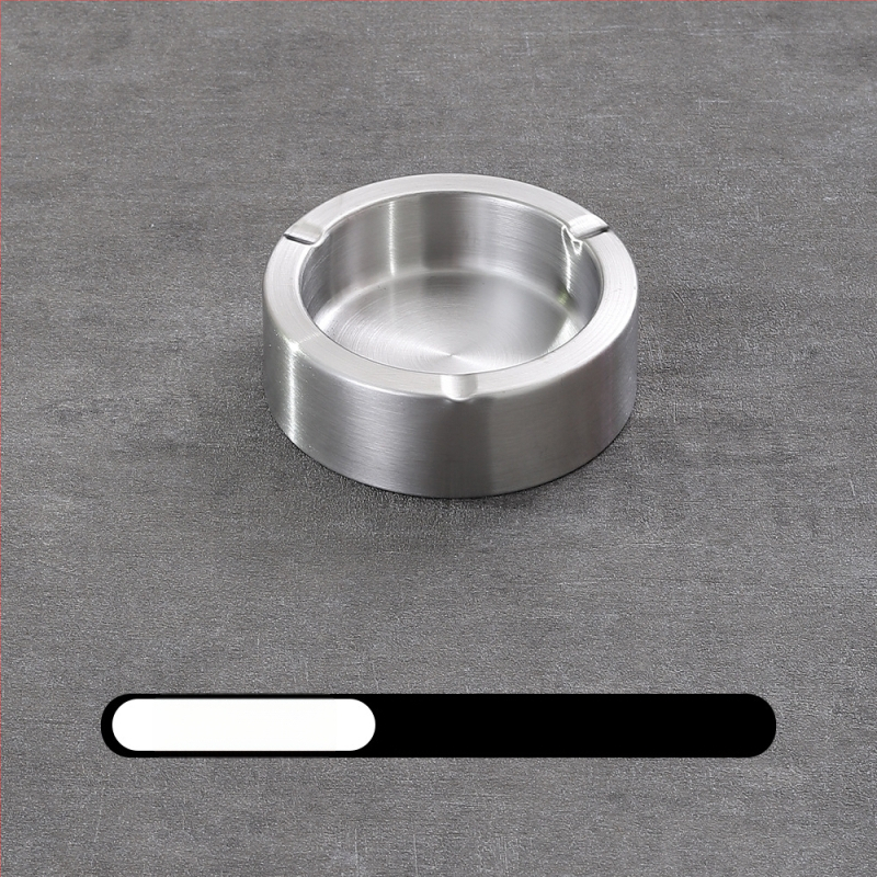 Пепелник от дебела неръждаема стомана, с персонализирано лого, за интернет кафе, барове и домашна употреба, ветроустойчив и удароустойчив