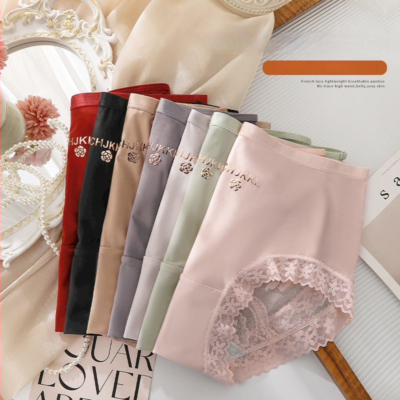 Γυναικείες εσώρουχα από νάιλον ύφασμα, βαμβακερή επένδυση, μεσαία μέση, διαπνοή, γρήγορο στέγνωμα