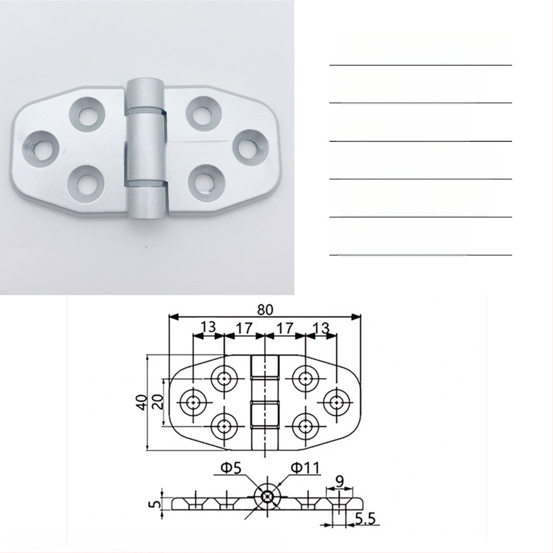 Cl295 pánt cink‑ötvözetből készült elosztó szekrény összehajtható ajtóihoz; általános vastag pánt; felületkezelés: spray festék; márka: Ternis