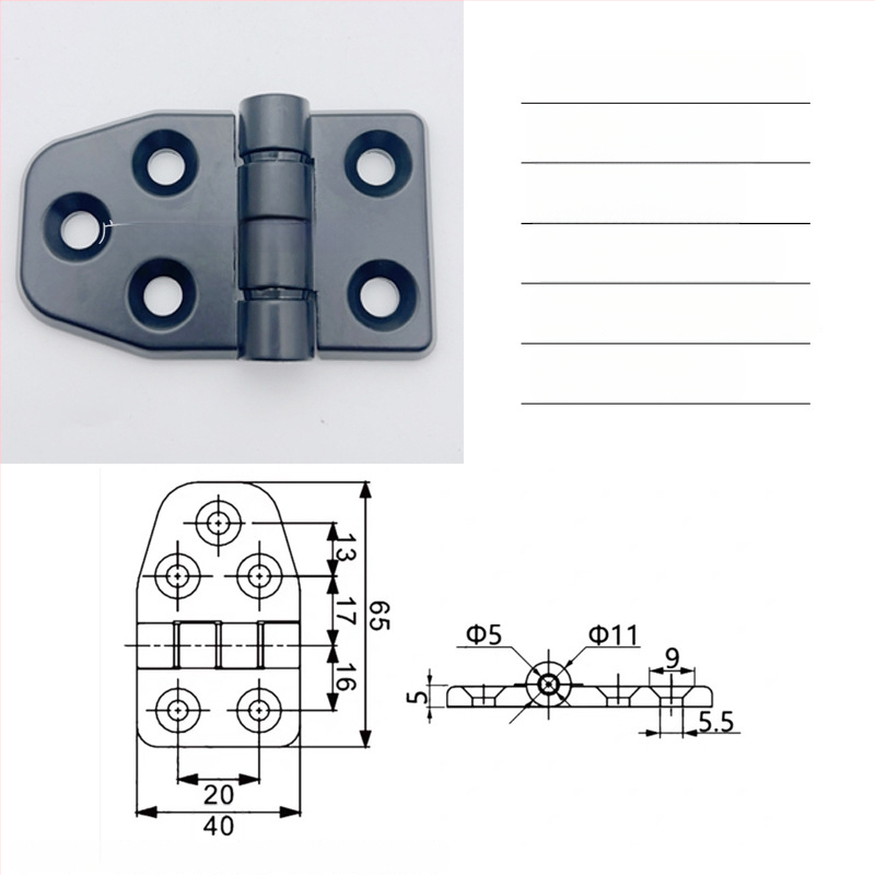 Cl295 pánt cink‑ötvözetből készült elosztó szekrény összehajtható ajtóihoz; általános vastag pánt; felületkezelés: spray festék; márka: Ternis