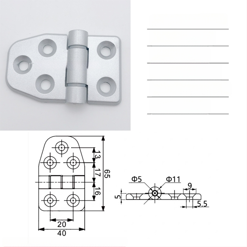Cl295 pánt cink‑ötvözetből készült elosztó szekrény összehajtható ajtóihoz; általános vastag pánt; felületkezelés: spray festék; márka: Ternis