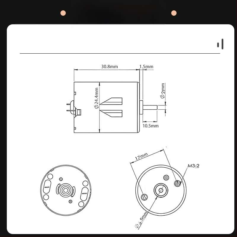 RS370 μικρός DC κινητήρας, 12–24 V, υψηλή ισχύς, υψηλή ταχύτητα