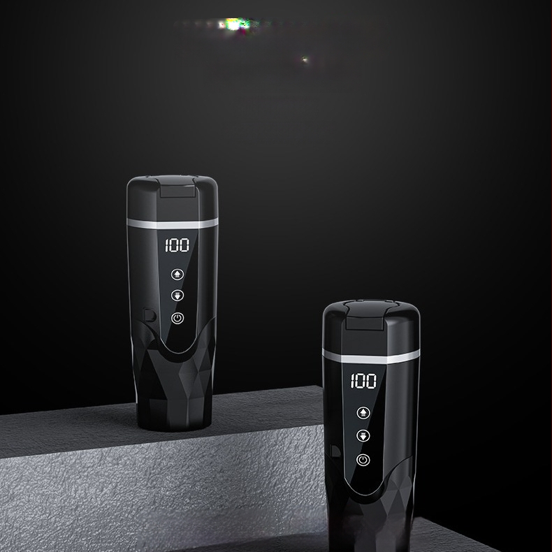 Autóban használható melegítő pohár 12V/24V, ABS, 65–95W, Modell JZ-6581