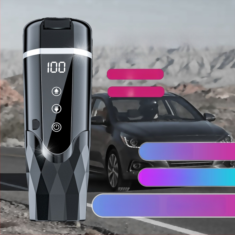 Autóban használható melegítő pohár 12V/24V, ABS, 65–95W, Modell JZ-6581