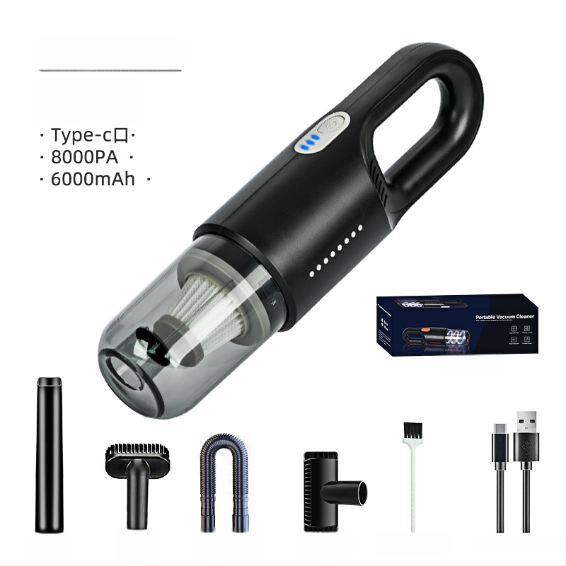 Aspirator fără fir pentru mașină și casă – 110W, aspirație 7500 Pa, 7,4/11,1 V, autonomie baterie 35 minute