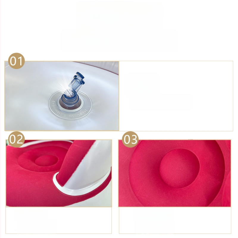 Φουσκωτός καναπές για ένα άτομο, υπαίθριο κάμπινγκ, με φλοκ επιφάνεια βελούδινη, αναδιπλούμενος, εξωτερική αντλία φουσκώματος; βάρος 1,1 kg, μέγιστο φορτίο 200 kg, 1 στρώση