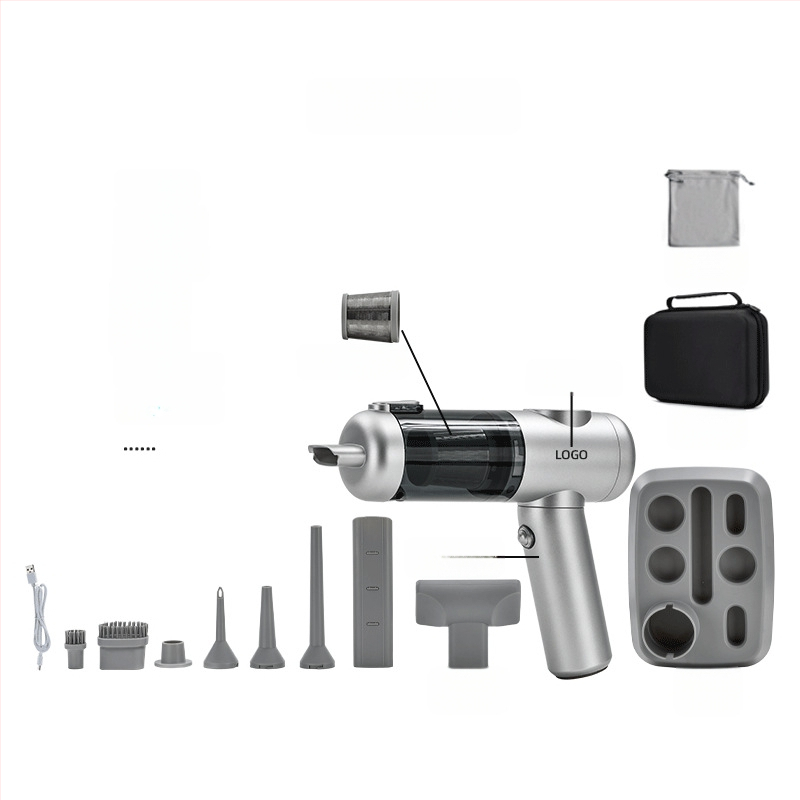 Aspirator portabil fără fir cu motor brushless, 11.1V, 120W, 20000 Pa, autonomie 40 min, zgomot 78 dB, pentru casă și mașină, reîncărcabil