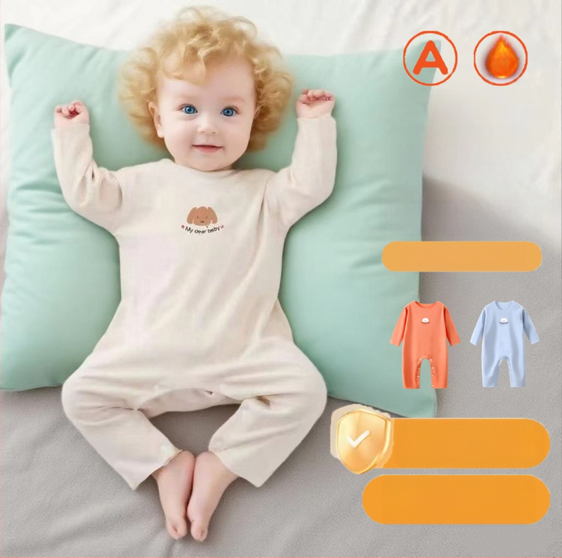 Φορμάκι μωρού από γερμανικό βελούδο, τετρά εποχές πουλόβερ-ρόμπερ, για νεογέννητα, unisex, πολυεστέρας 95%