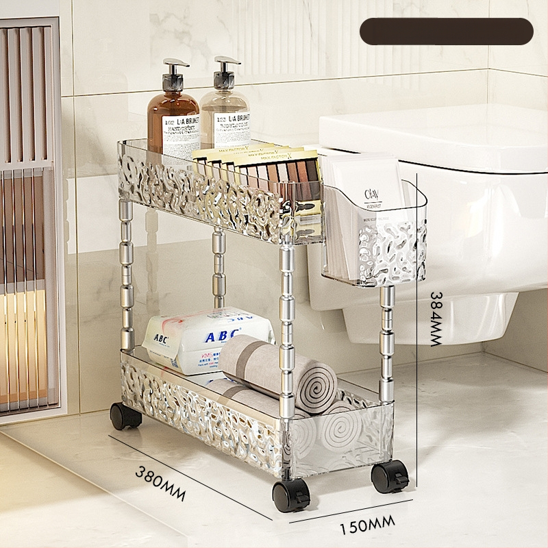 Rafturi de baie din plastic, patru niveluri, pentru spațiul dintre toaletă, capacitate 5 kg