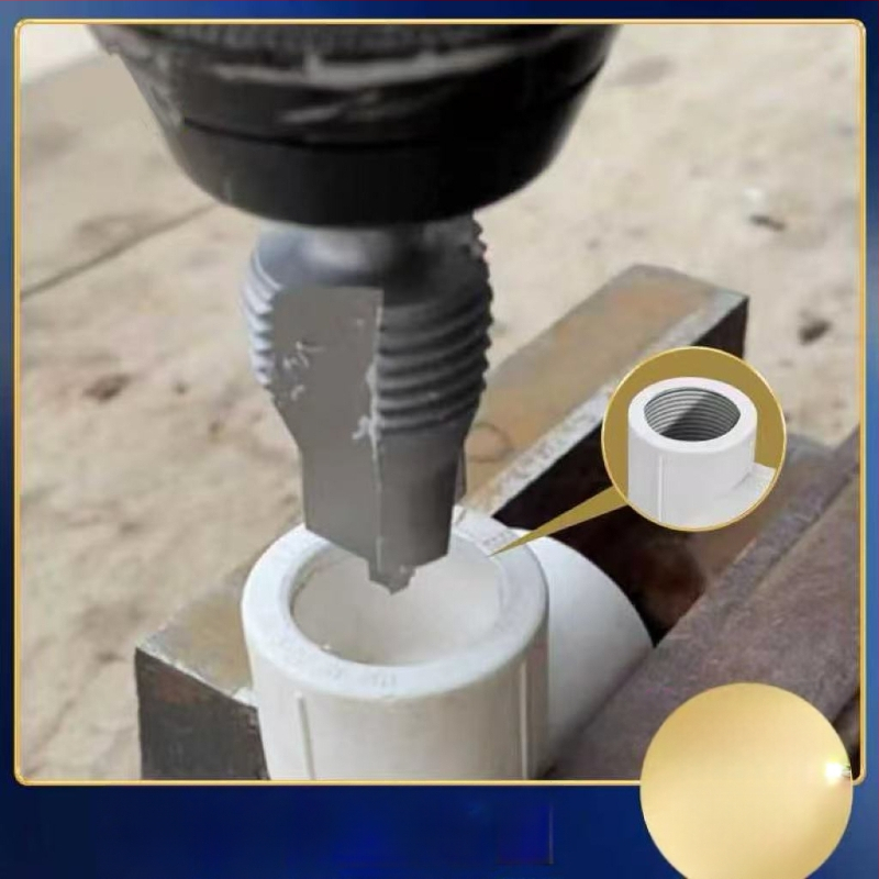 Sound háromélű fúró PPR csőhöz – hatszögletű tengely, nyitás, fúrás és menetfúrás
