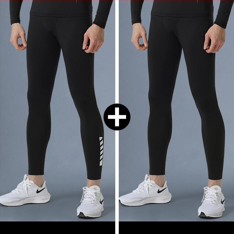 Ανδρικό αθλητικό σετ συμπίεσης: απορρόφηση υγρασίας, γρήγορο στέγνωμα, μίξη milk silk πολυεστέρα (80%), υψηλή μέση, στενή εφαρμογή, κατάλληλο για τρέξιμο, ποδηλασία και μπάσκετ
