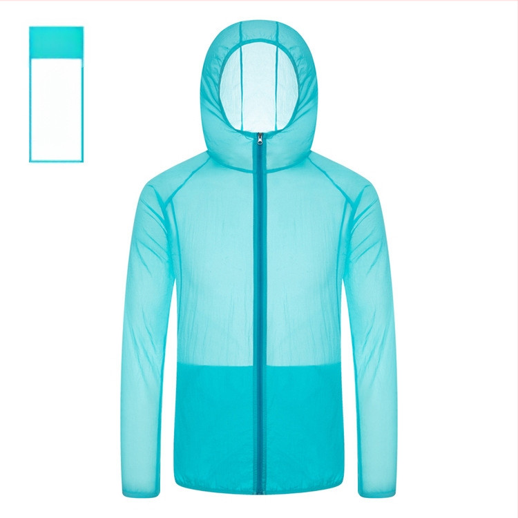 Νάιλον εξωτερική αδιάβροχη ζακέτα με κουκούλα, unisex — UPF40 UV προστασία, διαπνοή, αδιάβροχη, αντιανεμική, εξαιρετικά ελαφριά