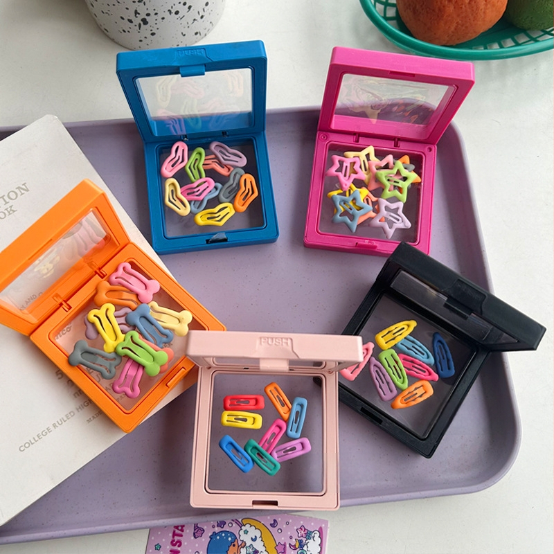 BB клип за коса – мини костна форма с акценти звезда и сърце, сплав, ръчна изработка, корейски стил, Yiwu произход