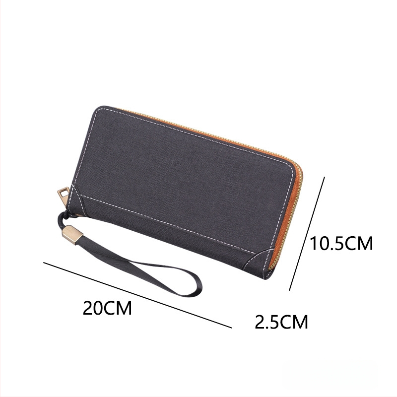 Geantă de mână din pânză pentru bărbați, clutch cu fermoar – stil urban, model geometric, căptușeală din pânză, ultra-ușoară