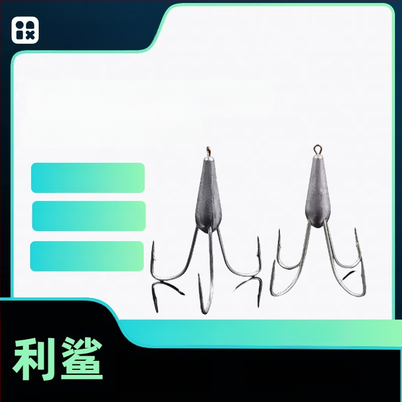 Барбована рибарска кука, капковидна форма, №16, за риболов в реката