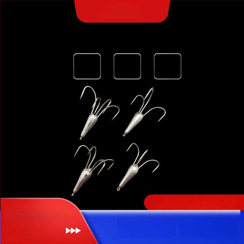 Барбована рибарска кука, капковидна форма, №16, за риболов в реката