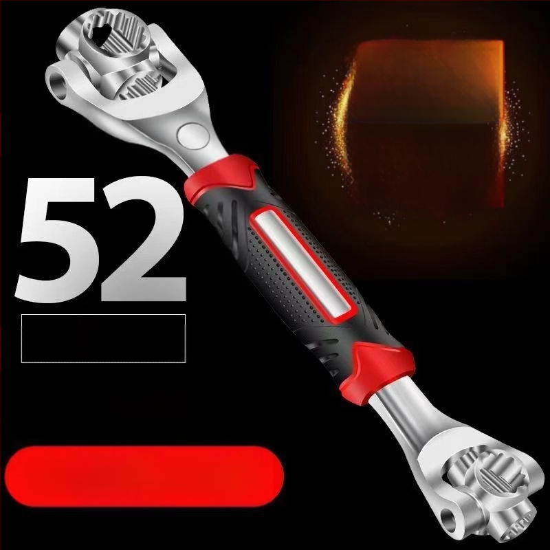 Hüvelykes kulcs – Többfunkciós autógumi javító eszköz forgófejjel, magas széntartalmú acél